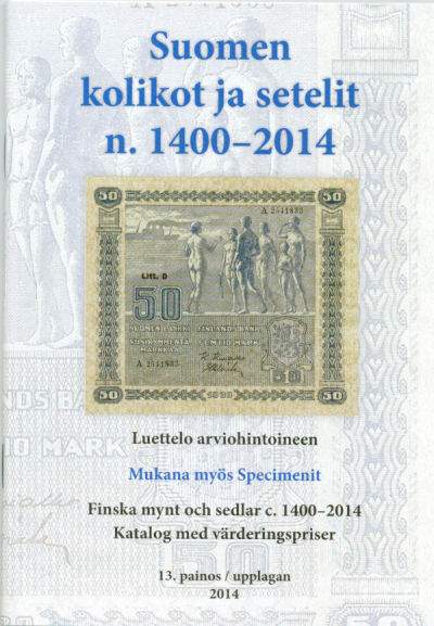 Finska mynt odc sedlar 2014